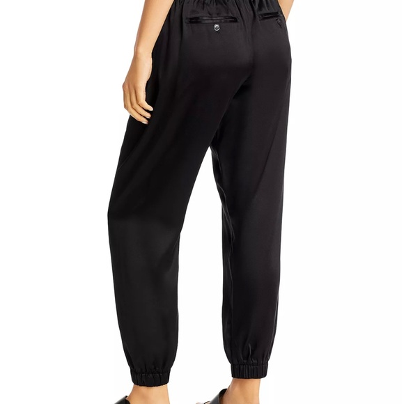 ATM ANTHONY THOMAS MELILLO Black 100% SILK Joggers - Picture 6 of 9